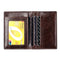 Ultra Thin Pu Leather Card Holder Mini - Coffee