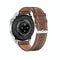 Waterproof Leather Smartwatch With Colour Display - Black