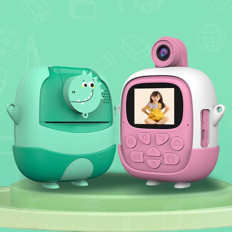 720P Hd Reversible Mini Digital Camera For Children - Cartoon Print