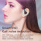 Digital Display Bluetooth Headset with Noise Reduction and Charging Bin - Black
