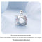 925 Sterling Silver Platinum Plated Pink Swan Rose Diy Beads
