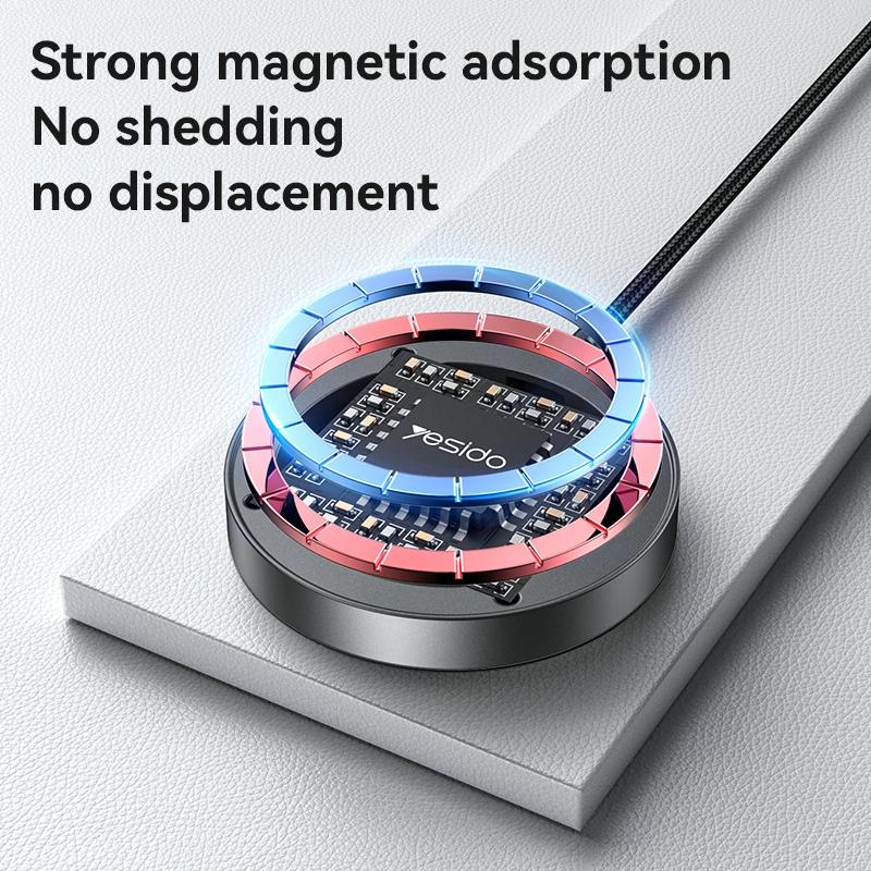 15W Magnetic Wireless Charger With Digital Display 1.2M
