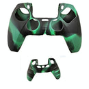 2-pack Non-slip Silicone Handle Covers for Ps5 Controllers - Dark Green