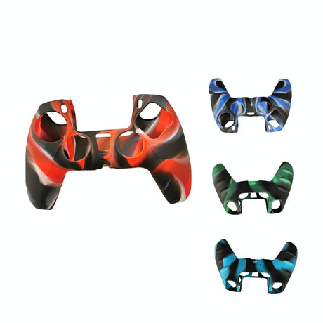 2-pack Non-slip Silicone Handle Covers for Ps5 Controllers - Dark Green
