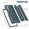 For Samsung Galaxy z Fold4 5G Samsung Galaxy z Fold4 2-in-1 Detachable Folding Case with Holder & Pen Slot - Black