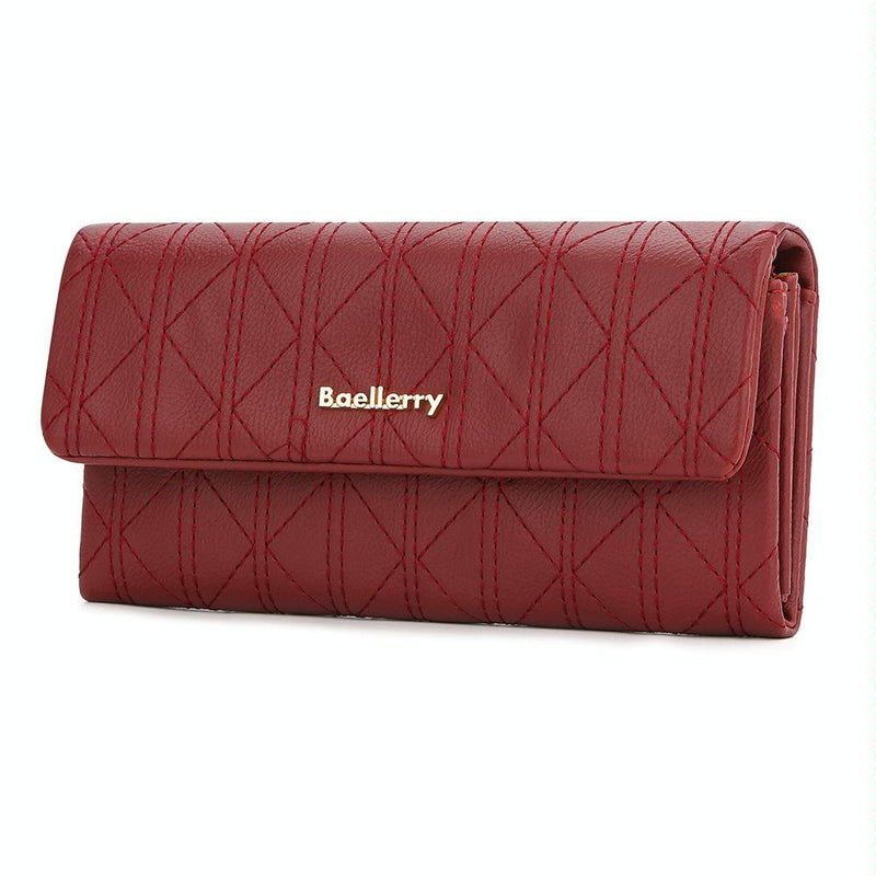 Large Capacity Magnetic Clutch Wallet for Women - Black