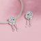 925 Sterling Silver Platinum Plated Tassel Beads Bracelet With