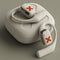 Wireless Earphones with App Control - Ear-mounted - White