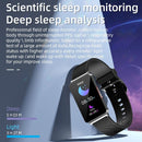 Smart Health Monitoring Watch With Colour Screen - Black