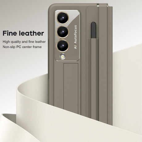 5g Phone Case with Pen Slots - Full Coverage - Light Brown