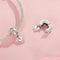 925 Sterling Silver Platinum Plated Smart Heart Diy Beads
