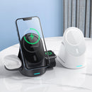3 In 1 Magnetic Wireless Charging Bracket For Smartphone Iwatch Airpods - Black