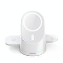 3 In 1 Magnetic Wireless Charging Bracket For Smartphone Iwatch Airpods - Black