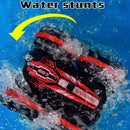 Amphibious Stunt Rc Car - Double-sided Rolling - 2.4g - Electric - Kids' Toy - Red
