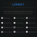 Lcd Screen 50M Waterproof Smart Watch Support Information Reminder / Remote Camera / Walking Motion Monitor Black