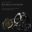 Lcd Screen 50M Waterproof Smart Watch Support Information Reminder / Remote Camera / Walking Motion Monitor Black
