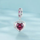 925 Sterling Silver Love Heart Pendant Diy Beads