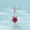 925 Sterling Silver Love Heart Pendant Diy Beads