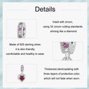 925 Sterling Silver Love Heart Pendant Diy Beads