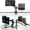 Adjustable Desktop Stand For 17-32 And 12-17 Monitors - Aluminum - Black