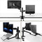 Adjustable Desktop Stand For 17-32 And 12-17 Monitors - Aluminum - Black