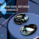 Ultra-light Wireless Earphone with Mic - Bluetooth 5.0 - Ear Clip - Stereo - White