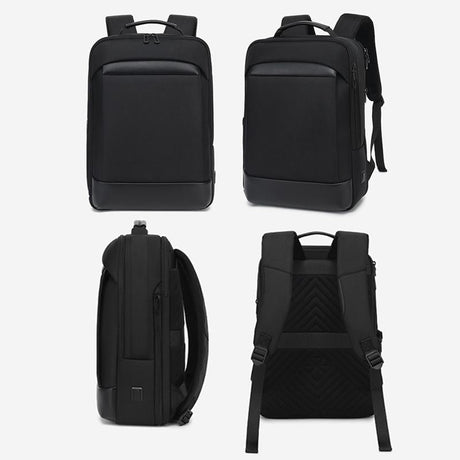 18 Inch Waterproof Double Shoulder Backpack With Usb Black