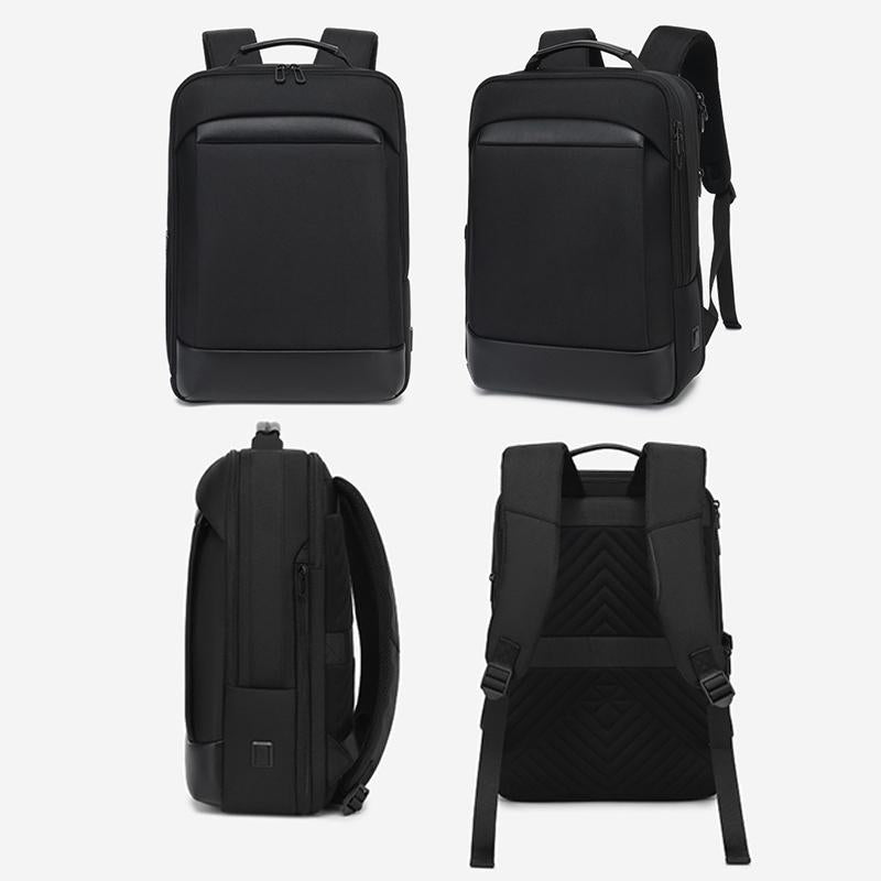 18 Inch Waterproof Double Shoulder Backpack With Usb Black