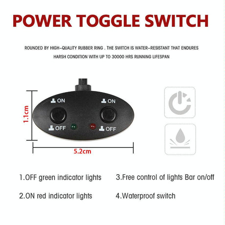 5.5 Inch Elliptical Hybrid X - Shaped Car Work Light