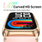 1.47 Inch Waterproof Smart Watch Heart Rate & Blood Pressure Support - Black