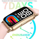 1.47 Inch Waterproof Smart Watch Heart Rate & Blood Pressure Support - Black