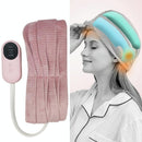 Air Wave Head Massager With Heating & Airbag Compression - Pink