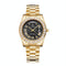 Men Quartz Watch With Diamond-Encrusted Roman Numeral Dial
