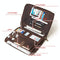 Black Leather Business Handbag For Computer Protection