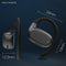 Wireless Single Ear Bluetooth Earphone - Hanging Ear Design - Black