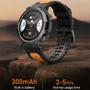 Waterproof Smart Watch With Heart Rate & Sleep Monitoring - Black