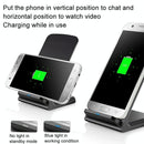 15W Wireless Desktop Charger With Fast Charging - Black