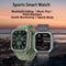 1.8 Inch Heart Rate Blood Pressure Monitoring Smart Calling Watch - Black