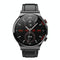 1.32 Inch Screen Leather Watch Strap Smart Health Watch Supports Body Temperature Monitoring Ecg Monitoring Blood Pressure - Black
