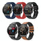 1.32 Inch Screen Leather Watch Strap Smart Health Watch Supports Body Temperature Monitoring Ecg Monitoring Blood Pressure - Black