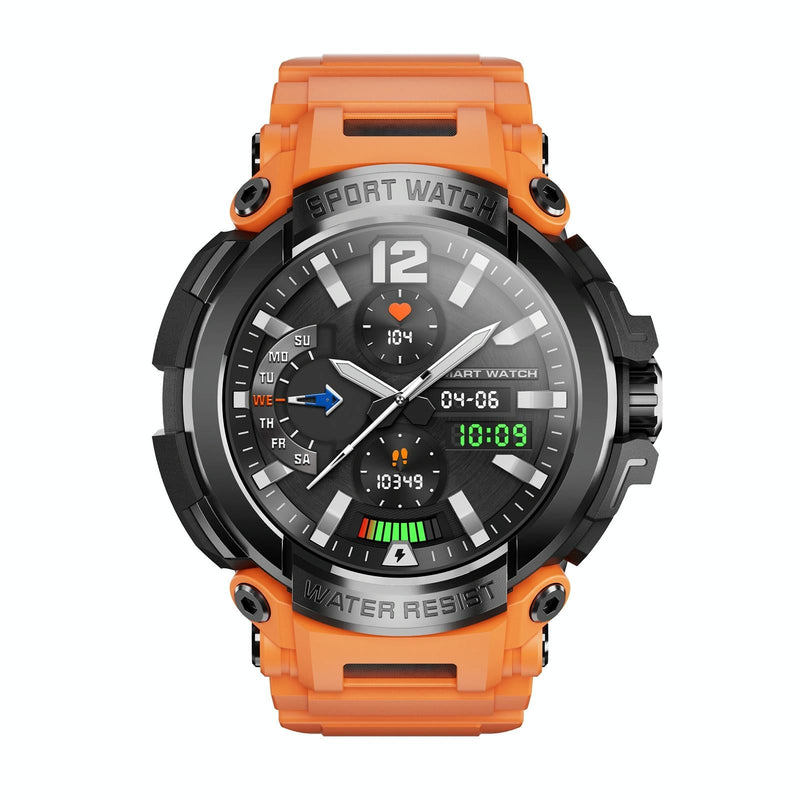 1.5 Inch Colour Screen Bluetooth Smart Watch Health & Sports Monitoring - Black