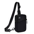 Lightweight Outdoor Sports Chest Bag Cell Phone Crossbody Pack - Black