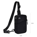 Lightweight Outdoor Sports Chest Bag Cell Phone Crossbody Pack - Black