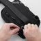 Lightweight Outdoor Sports Chest Bag Cell Phone Crossbody Pack - Black