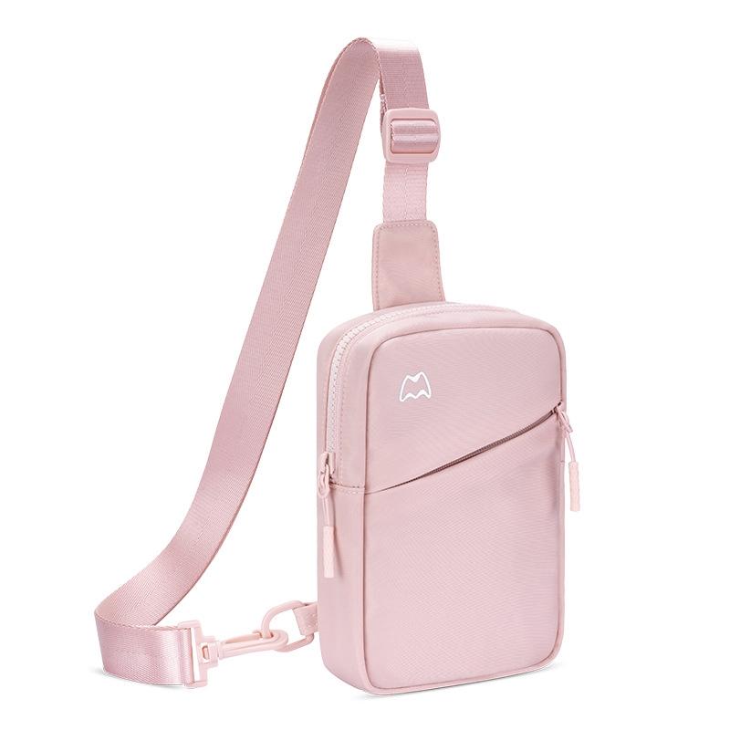 Lightweight Outdoor Sports Chest Bag Cell Phone Crossbody Pack - Black