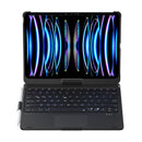 360 Degree Rotating Bluetooth Keyboard Leather Case For Ipad Pro 11 With Backlight - Black