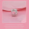 925 Sterling Silver Platinum Plated Love Beads For Diy Valentine'S Day
