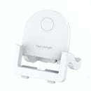 15W Vertical Wireless Fast Charger With Phone Holder - Black