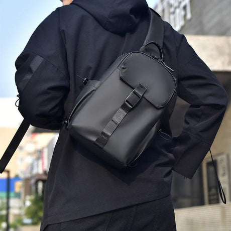 2023 Large Capacity Waterproof Crossbody Chest Bag For Cycling & Sports - Black