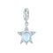 925 Sterling Silver Blue Star Beaded Bracelet